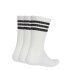 Medias Unisex Adidas 3 Tiras X3 Crw Blanco - Negro