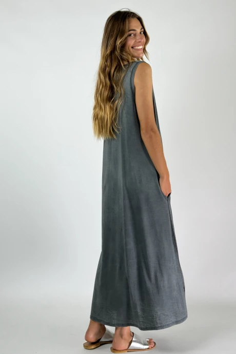 VESTIDO LAZARO gris l/xl