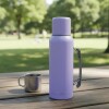 Termo Comet De Acero Inoxidable Con Manija 1 L Para Bebidas Frías Y Calientes Lila