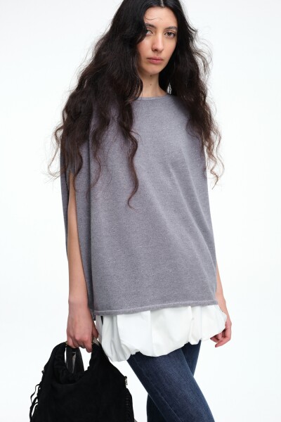 TOP CUADRADO Gris