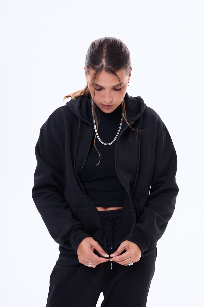 Buzo felpa Futrono Negro