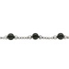 Pulsera bolitas-Plata 925-Piedra onix-PU3028 conpiedra