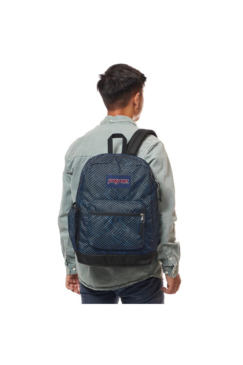 Mochila Portalaptop Cross Town Plus Black/black/azul