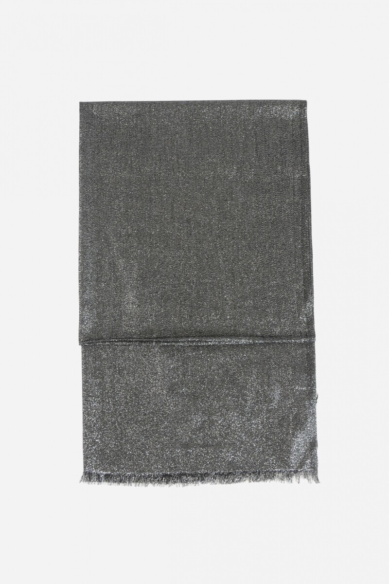 Pashmina shinny lurex negro