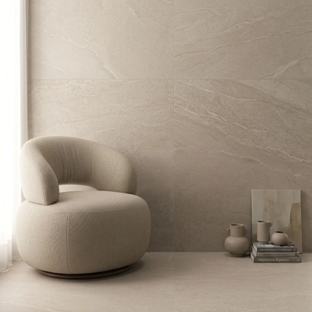 Porcelanato para piso y pared Pantheon Natural 61x123cm Rectificado Porcelanato Para Piso Y Pared Pantheon Natural 61x123cm Rectificado