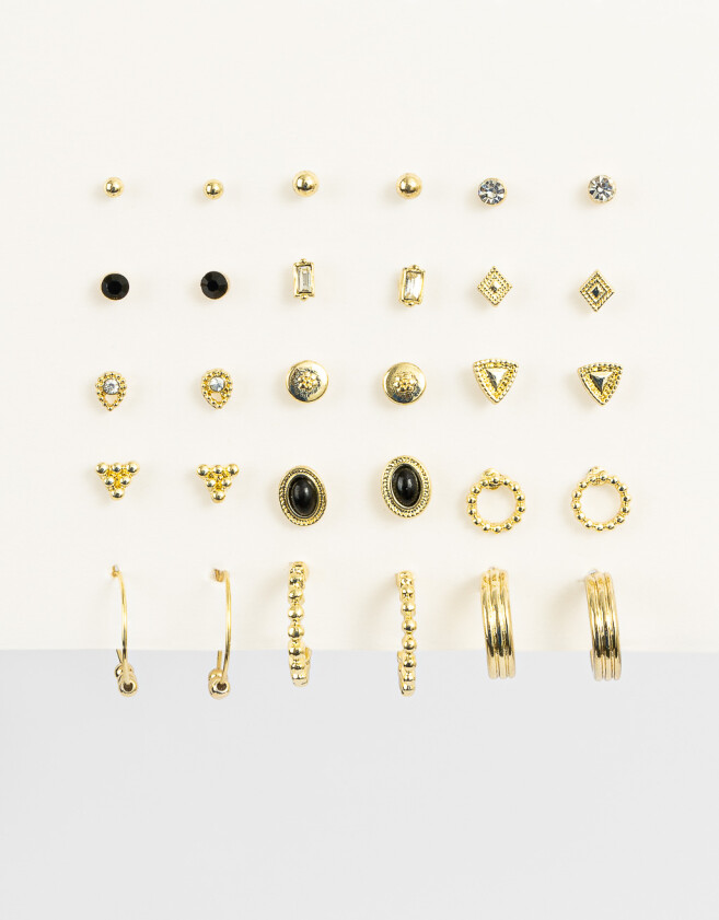 Aros Sets Con strass Aros Sets Con Strass - Dorado
