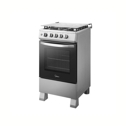 Cocina A Gas 62L Inox - 4 Hornallas - Modelo MFO-MG20TCUSL - Midea Cocina A Gas 62L Inox - 4 Hornallas - Modelo MFO-MG20TCUSL - Midea