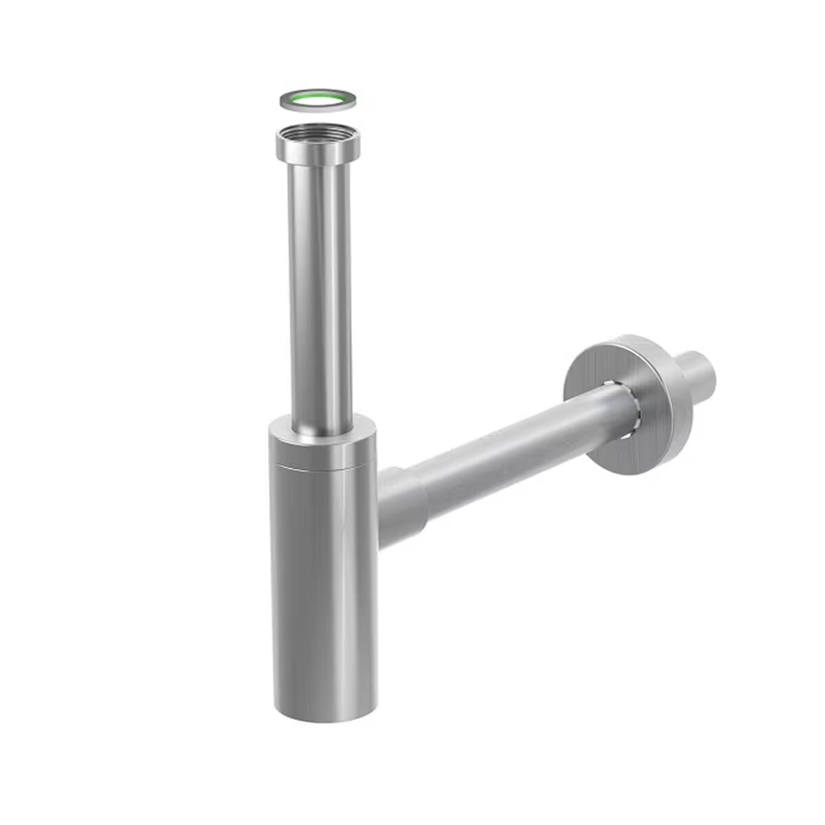 Sifón Botella Lavatorio Inoxmater 1.1/4 Acero Satinado Bonomini 