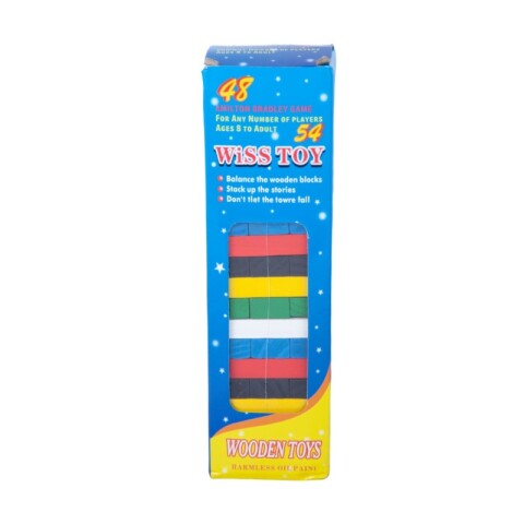 3x2 OUTLET Jenga de colores 22x7cm Unica