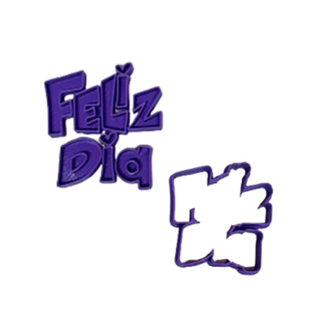 Cortante 3D Sello Feliz Día Cortante 3D Sello Feliz Día
