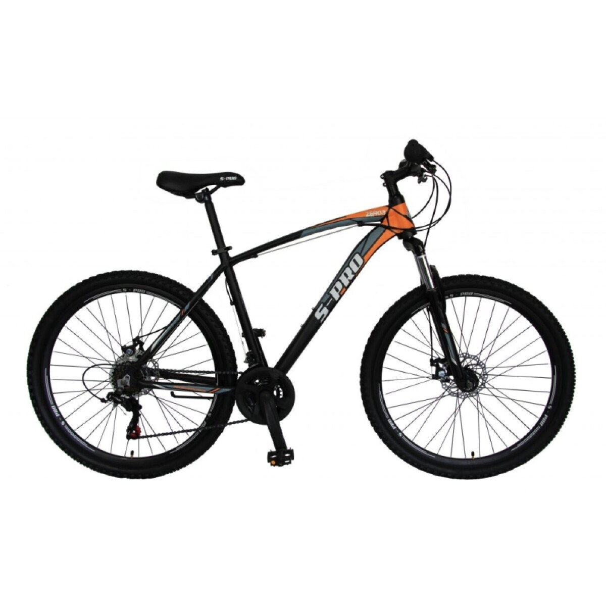 Bicicleta S-pro Mtb Zero3 R.29 Hombre Aluminio F/disco - Negro/naranja. 