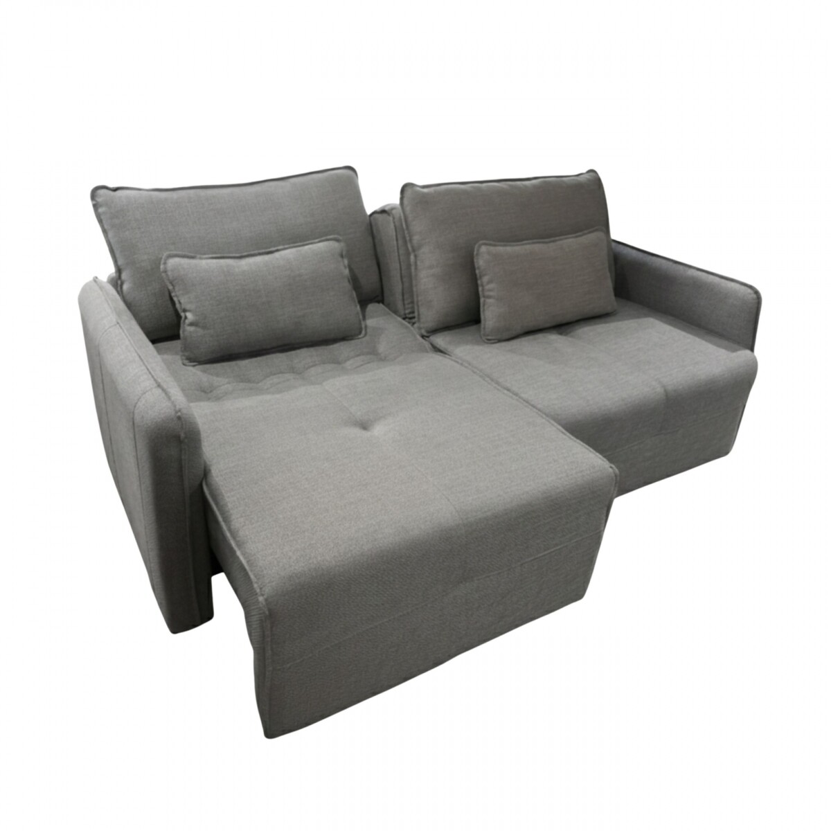 Sillón Cama Céline 3 Cueros - Extensible - Gris 