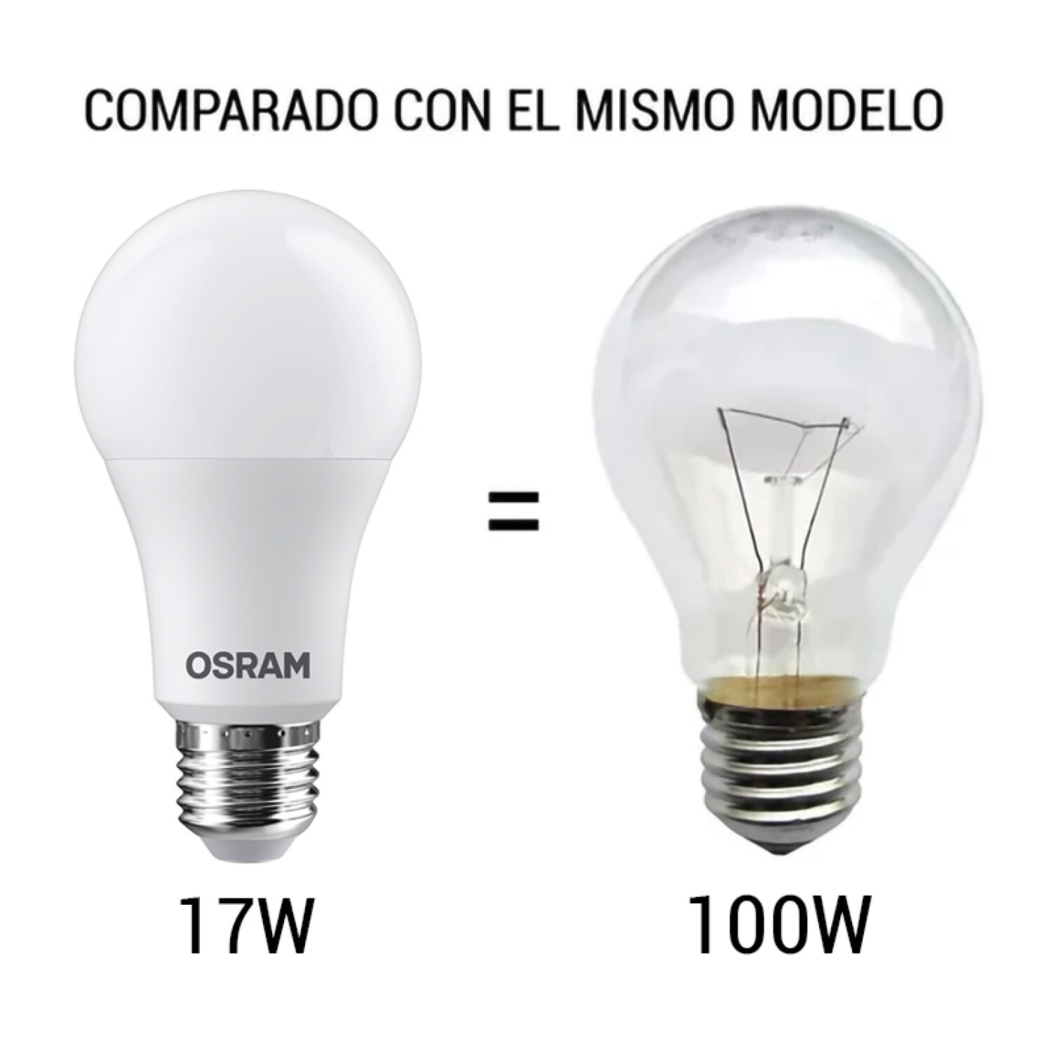 Lámpara LED E27 17W Luz Fría OSRAM