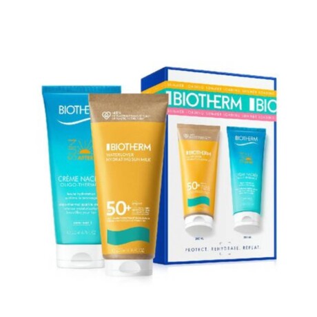 Cofre Biotherm Waterlover Leche Solar FPS50 200ml + Lait Corporel 200ml Cofre Biotherm Waterlover Leche Solar FPS50 200ml + Lait Corporel 200ml