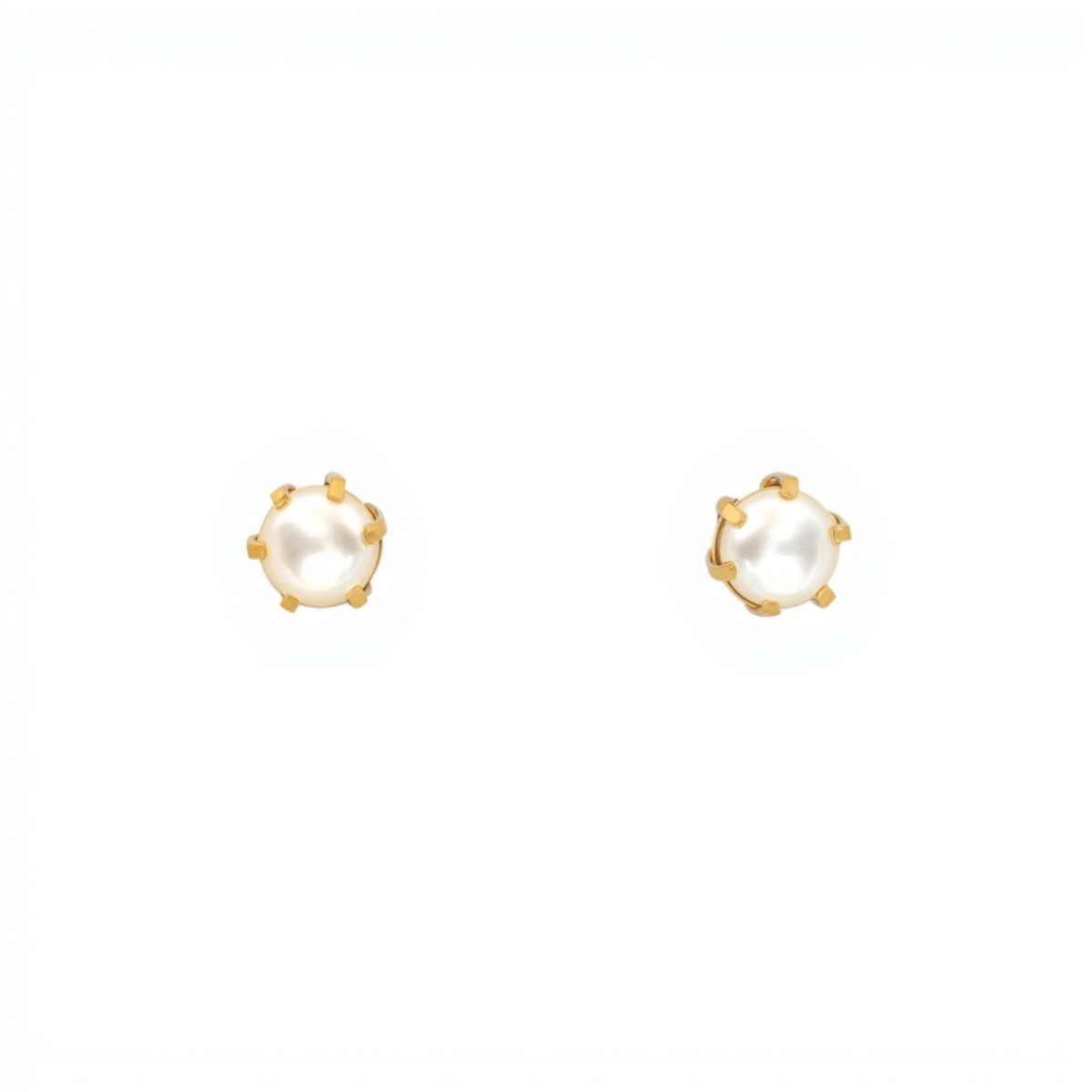Caravanas Perlas- Oro bajo - Perla española- CA8291 - conperla 