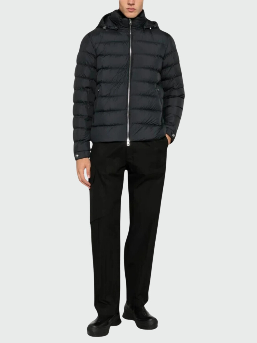 Herno-Chaqueta de nylon reversible rellena de plumas, Anorak - Negro 