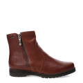 Botas de Mujer Bottero Caña Baja de Cuero Marrón Coñac