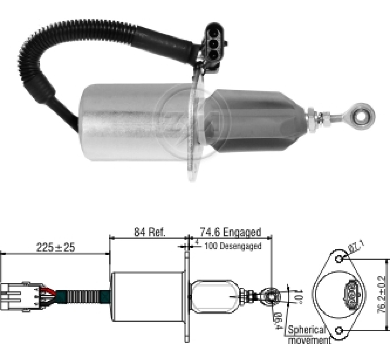 AUTOMATICO DE ARRANQUE FORD SOL/PARE FORD CARGO CUMMINS 12V=LC.9756KC ZM 