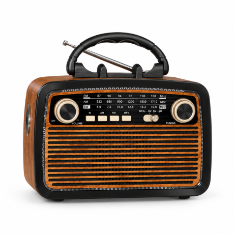 RADIO PORTÁTIL BT KTF-1467 AM/FM VINTAGE RADIO PORTÁTIL BT KTF-1467 AM/FM VINTAGE