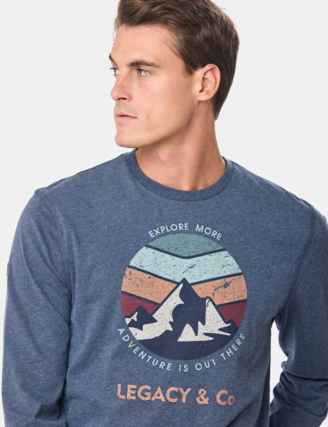 REMERA ESTAMPADA Azul