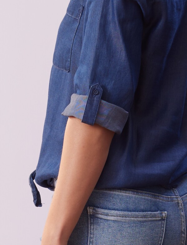 Blusa Tencel JEAN OSCURO