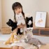 Peluche Gato Muñeco Decorativo Realista Regalo Niños Variante Color Gris