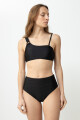 Bikini top Mykonos asimetrico negro