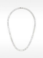 Set De Collar Y Pendientes Con Circonitas plateado