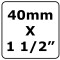 Manguito M PVC 40 mm x 1 1/2"