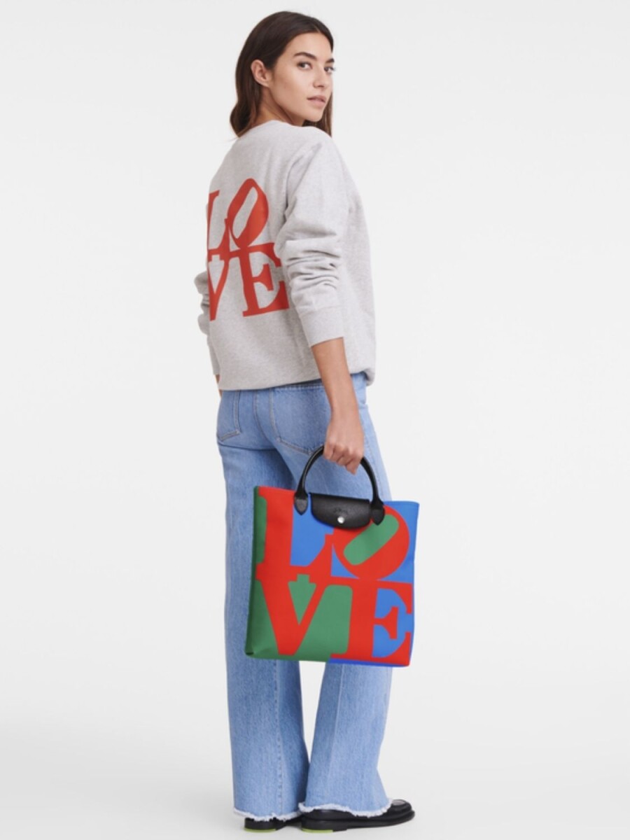 Longchamp -Cartera Longchamp x Robert Indiana S - Rojo 