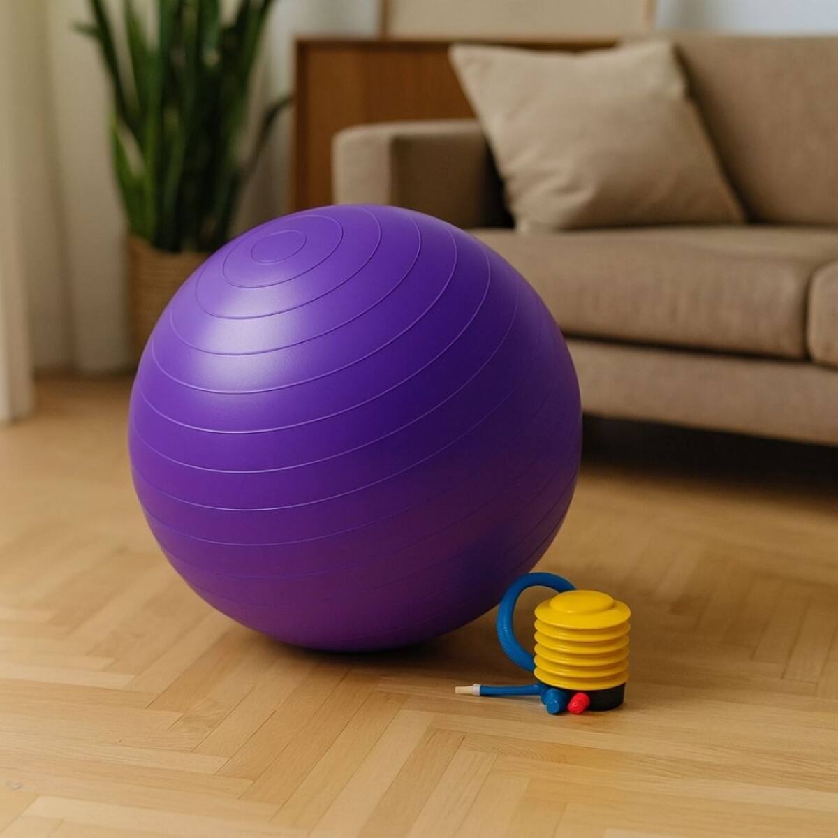 PELOTA PILATES YOGA 65CM - VIOLETA 