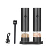 Set Molinillo Eléctrico de Sal y Pimienta Recargable USB con Soporte Set Molinillo Eléctrico de Sal y Pimienta Recargable USB con Soporte