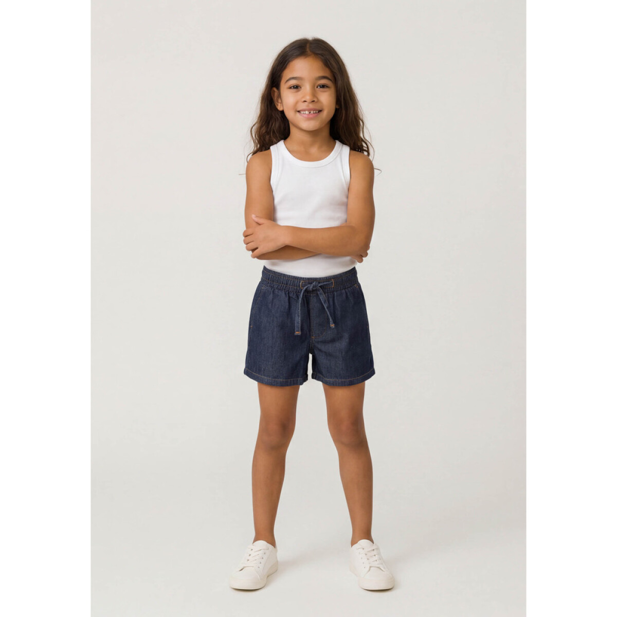 SHORTS FEM - JEANS OSCURO 