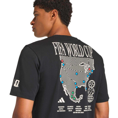 Remera Map Graphic Copa Mundial De La Fifa 26 de Hombre Negro