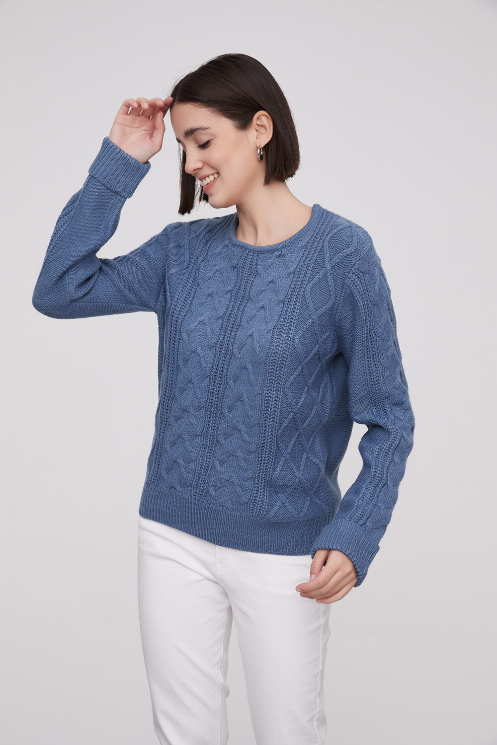 Sweater Focio Azul Grisaceo