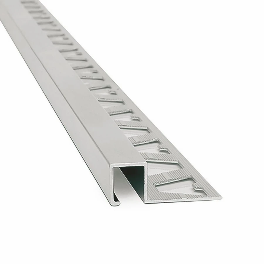 Guardacanto cuadra 12 mm cromo mate Guardacanto cuadra 12 mm cromo mate