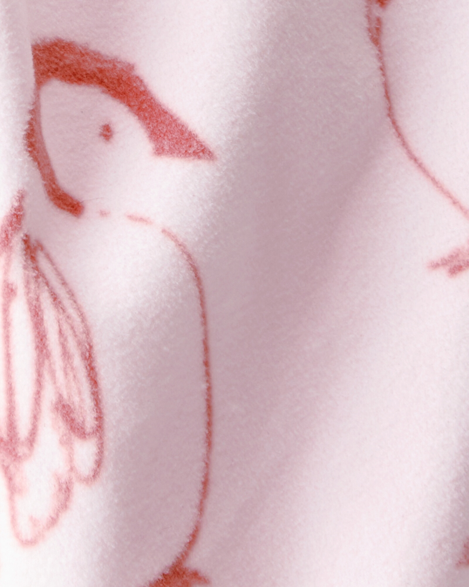 Pantalón de micropolar, rosado, diseño pingüinos Sin color