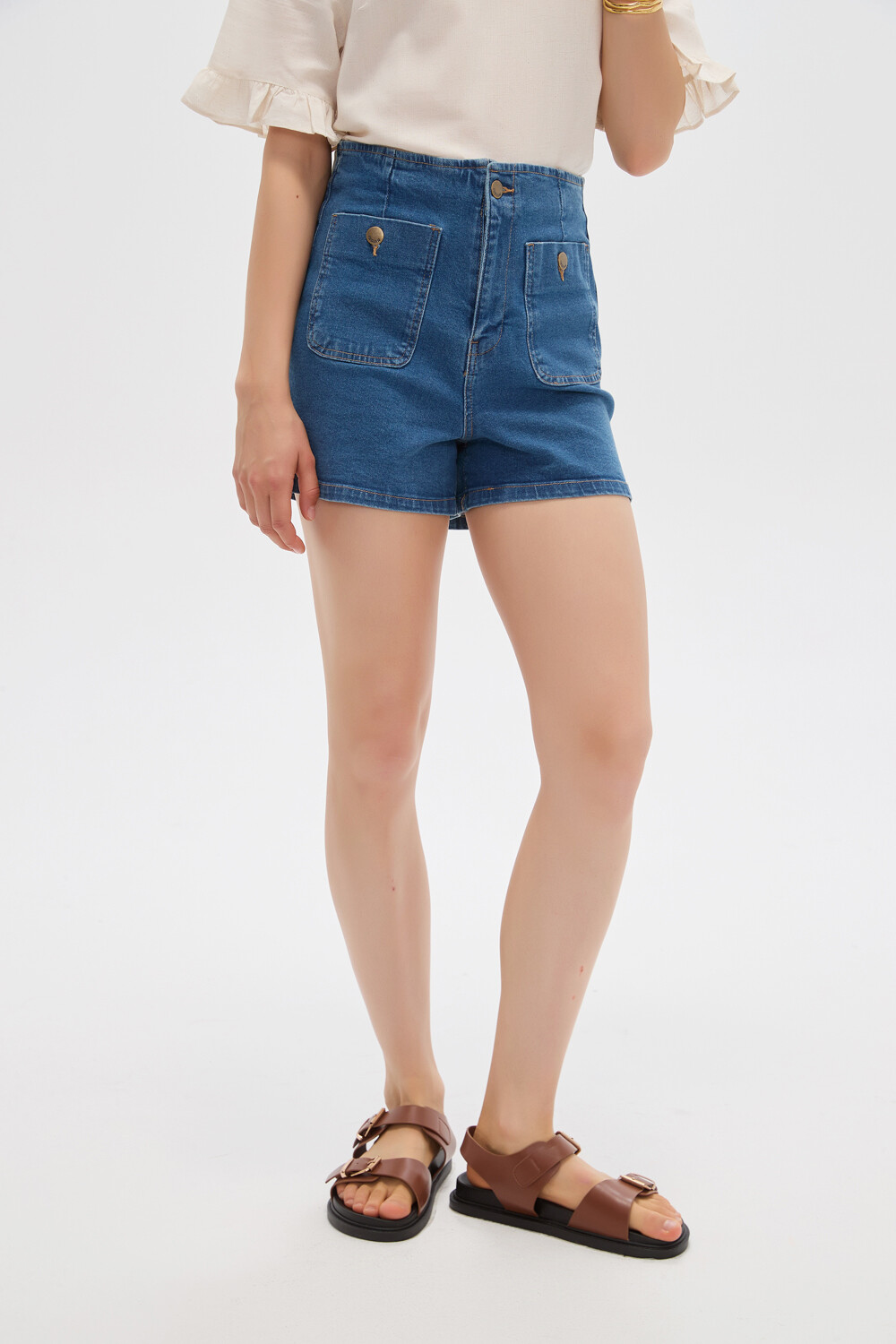 Short Tarei Azul Medio