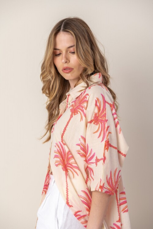 Camisa Atoll Palms