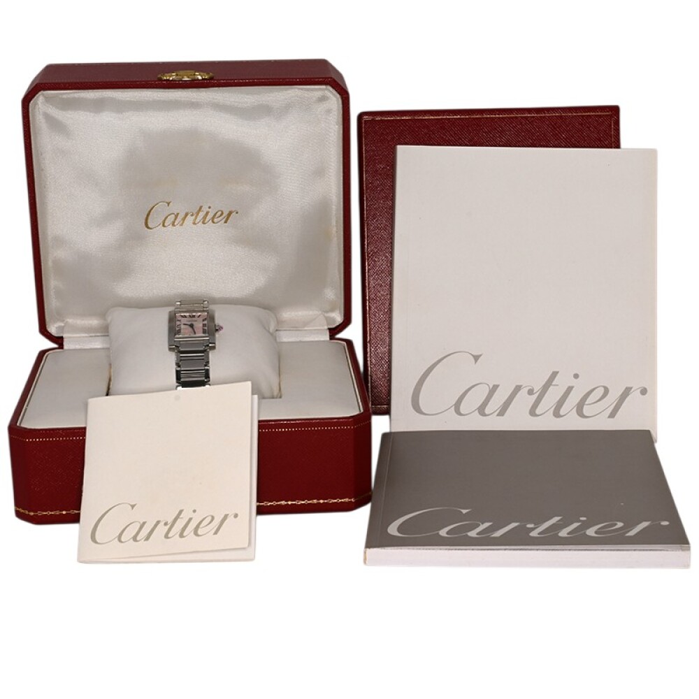 Cartier Tank Francaise small Happy Birthday W51031Q3 Acero inoxidable con caja y papeles Cartier Tank Francaise small Happy Birthday W51031Q3 Acero inoxidable con caja y papeles