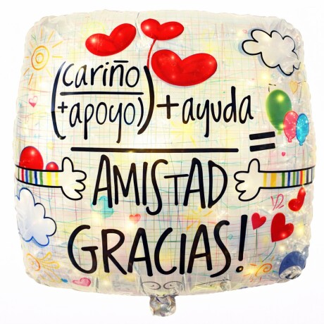 Globo metalizado Amistad Globo metalizado Amistad