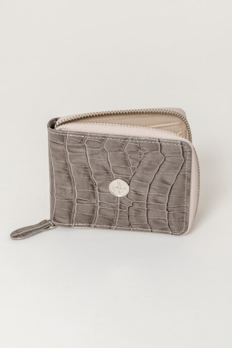 Billetera luli Gris crocco