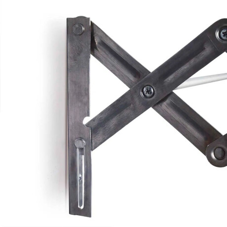 Tendedero Tender Plegable Ropa p/ Pared 1Mt en Aluminio Mor Plateado
