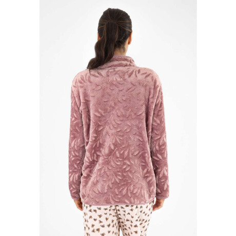 Campera textura Rosa antique