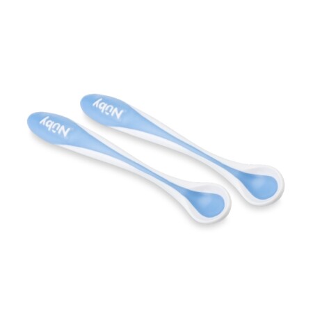 Set Nuby 2 Cucharas Termosensibles N5277 CELESTE