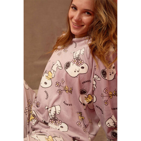 Snuggle snoopy velour Rosado