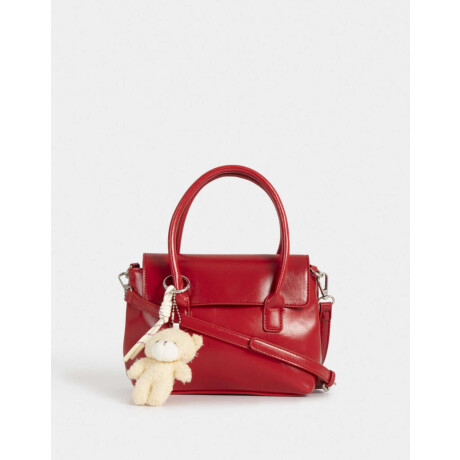 Cartera City Crudo Rojo Medio