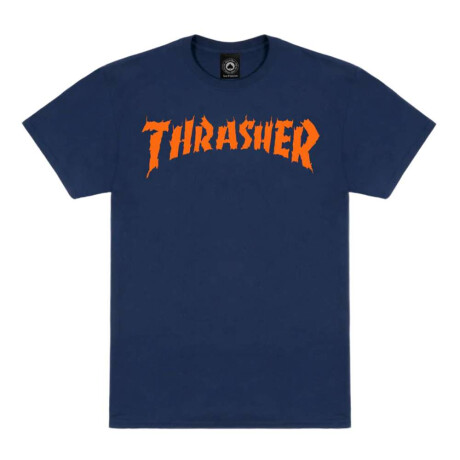 Remera Thrasher Burn It Down Azul