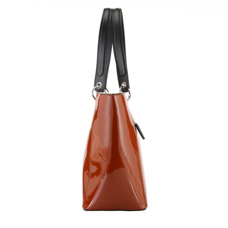 Cartera Charol Brandy