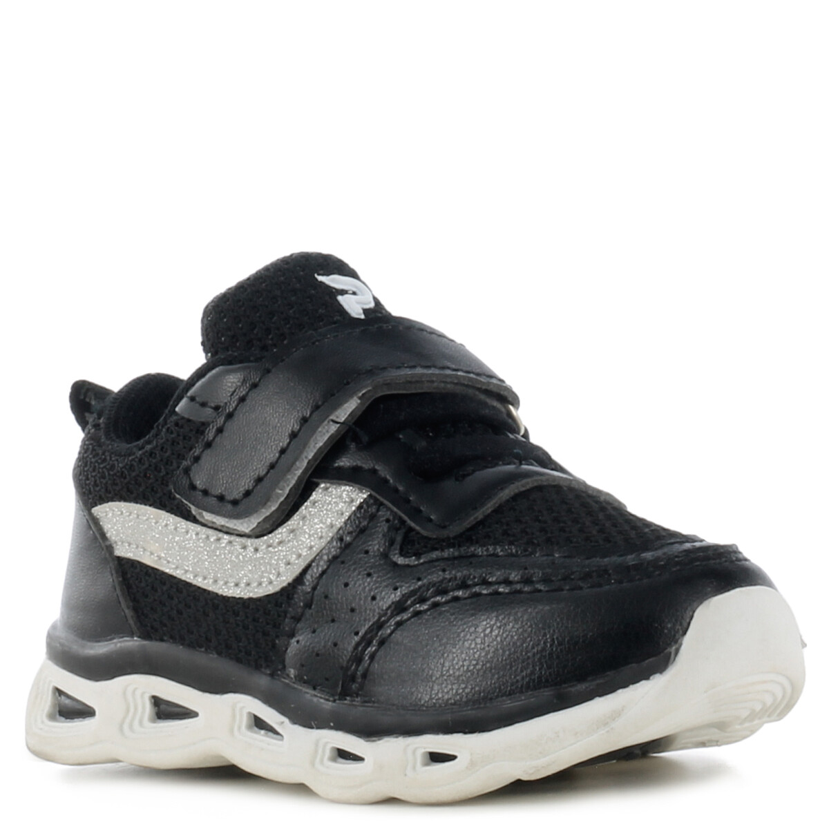 Championes de Niña Push con velcro y glitter NINA - Negro 